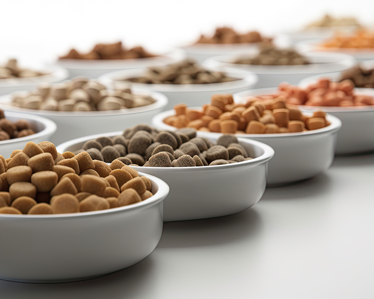 Dogs are mutilated in animal tests for pet food nutrition.